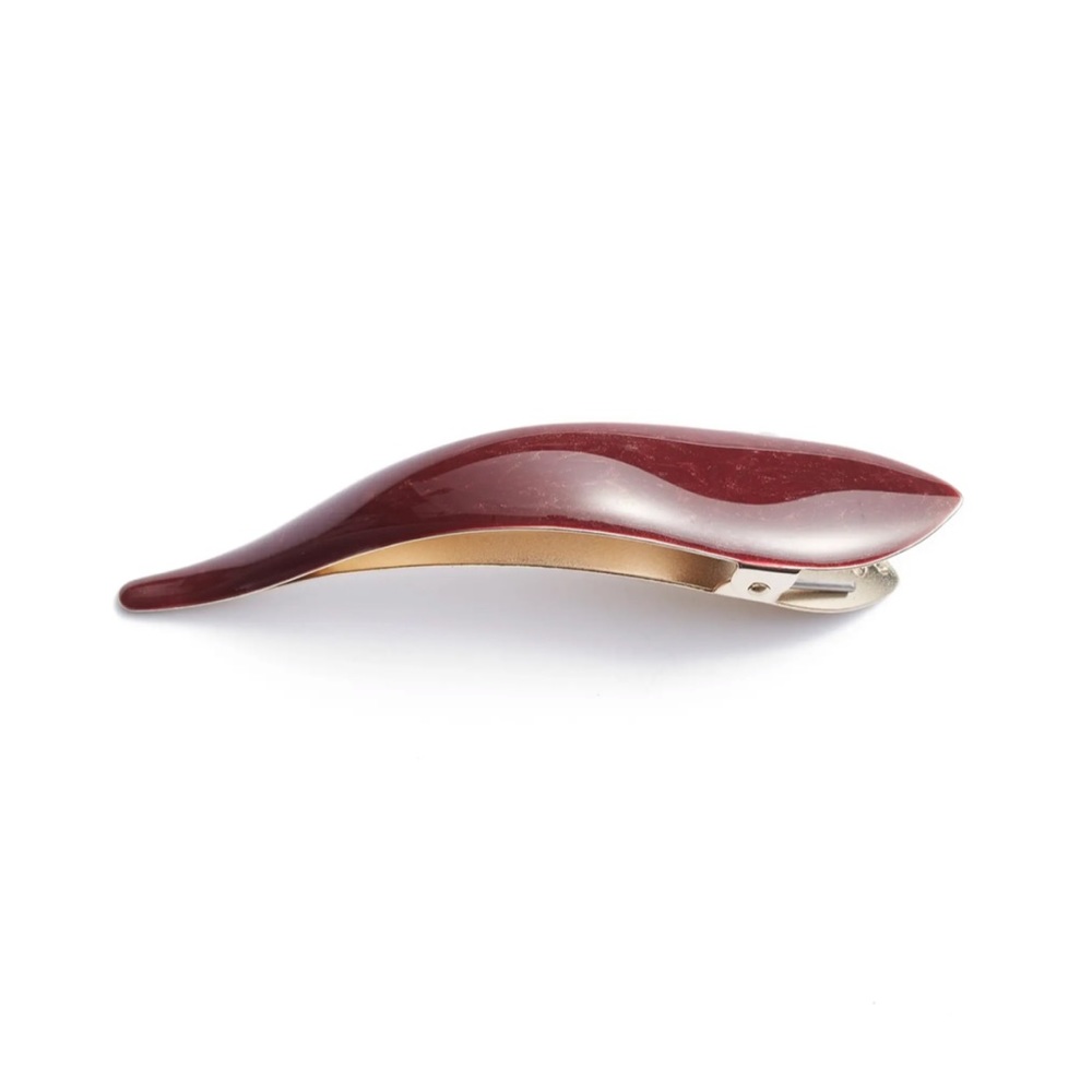 FICCARE Maximas Silky Hair Clip Burgundy L
